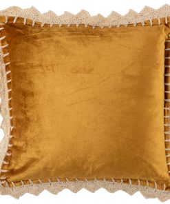 COUSSIN BORD VISCOSE CARRE OCRE