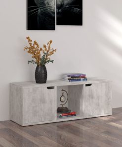 Meuble TV gris en bois 90×30 (MARKETPLACE)