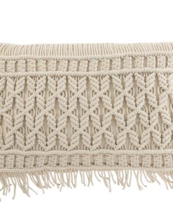 Coussion rectangle Cinka – Coton – Blanc cassé 60×37,5
