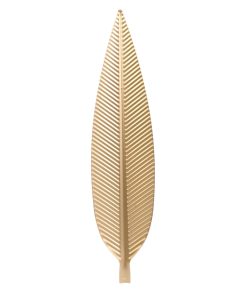 Vide poche métal feuille doré L55