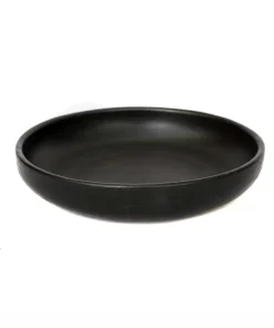 Assiette Creuse Brûlée – Noir – M