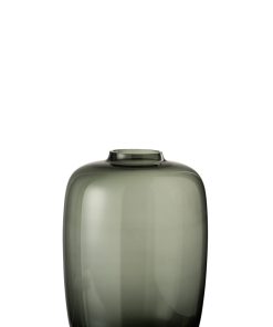 VASE CLEO VERRE GRIS SMALL