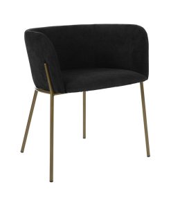Lot 4 chaises Polka Pomax velours noir