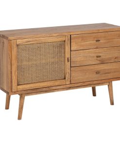 Buffet bois mindi cannage Masali Ixia 120
