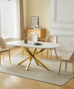 Table à Manger Céramique Effet Marbre LUCIA