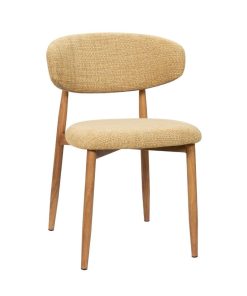 Chaise Georgia Moutarde pied naturel Athezza
