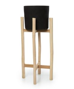 Jardinière Charcoal Haut – Noir Naturel – L